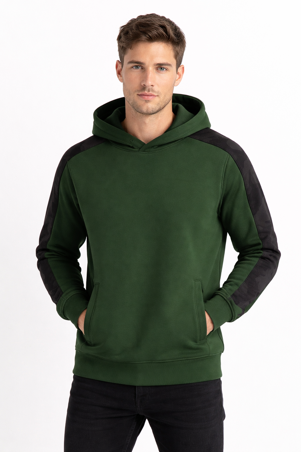 Mens commando green hood (Last Chance)