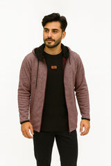Mens maroon zipper