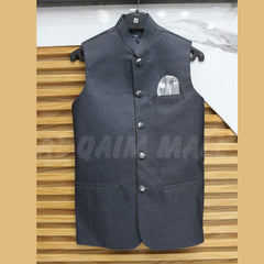 MENS INK BLUE WAISTCOAT