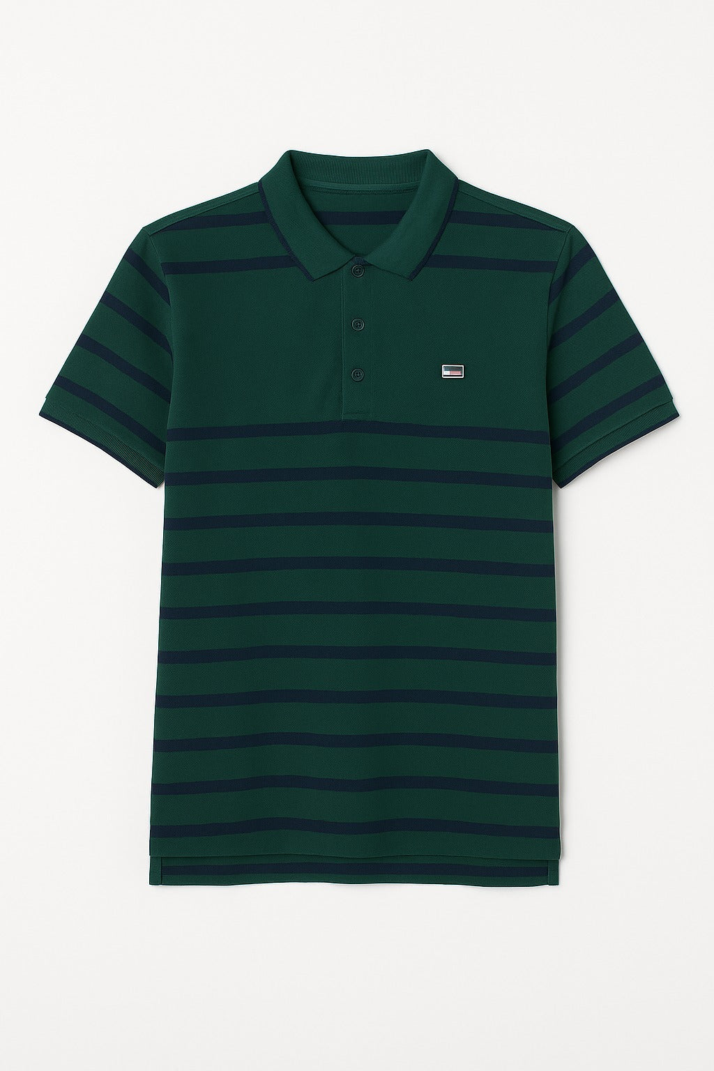 Men’s Tommy Bottle green and Blue Linning Polo Tee