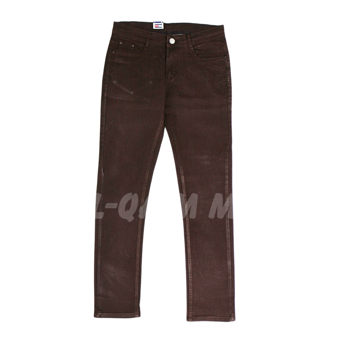 Men’s choclate brown power stretch pant