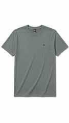 Men’s Grey Micro-Textured Roberto Cavalli Logo T-Shirt
