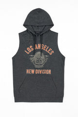 Mens Los Angeles sleeveless hoody