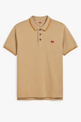 Men’s Light brown double shade polo Tee