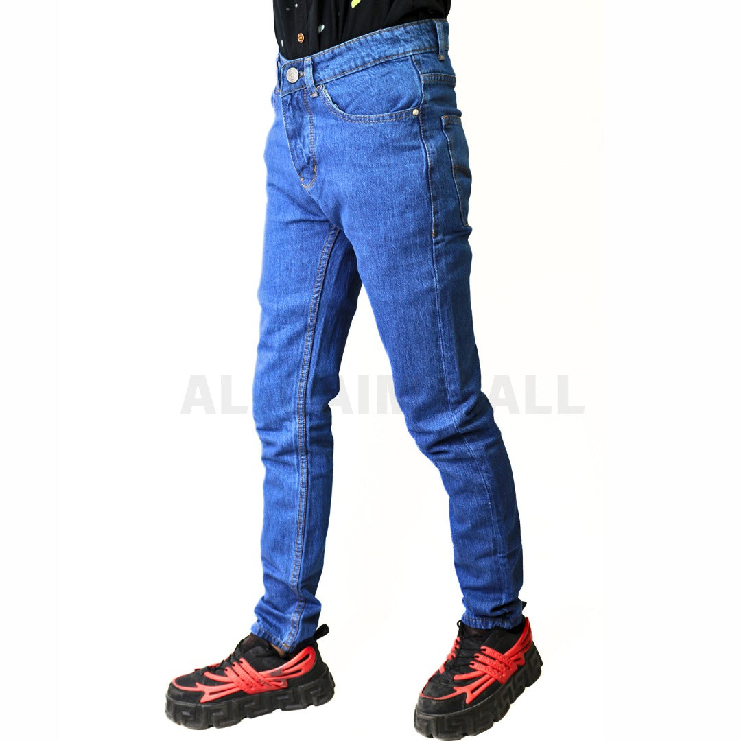 Men’s denim blue stretch pant