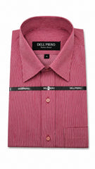 Men’s Maroon Stripe Formal Shirt