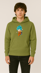 Men’s Super Saiyan Blue Fleece Hood