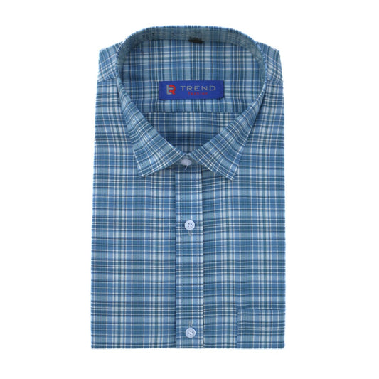 Men’s lapis checkered (oversized)formal shirt