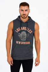 Mens Los Angeles sleeveless hoody