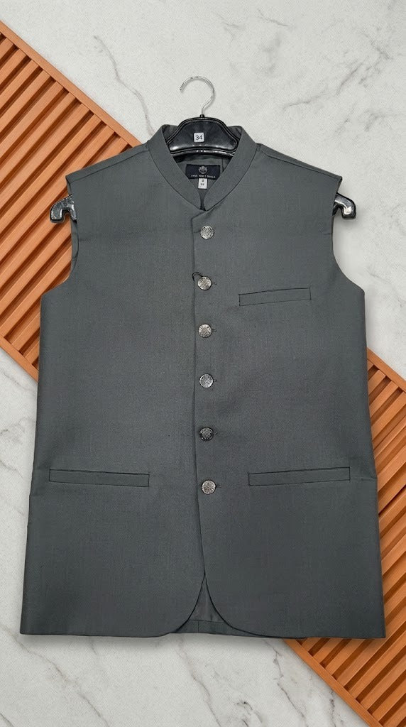 Men's Grey Suiting Waistcoat