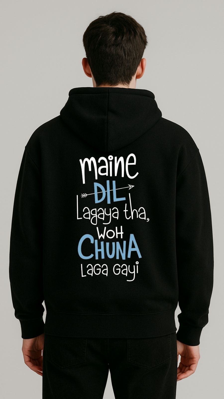 Men’s Maine Dil Lagaya Tha Men’s Fleece Hood