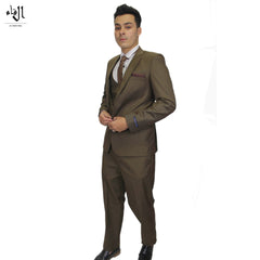 Men’s chocolate brown 3 piece