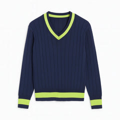 Mens blue and neon sweater