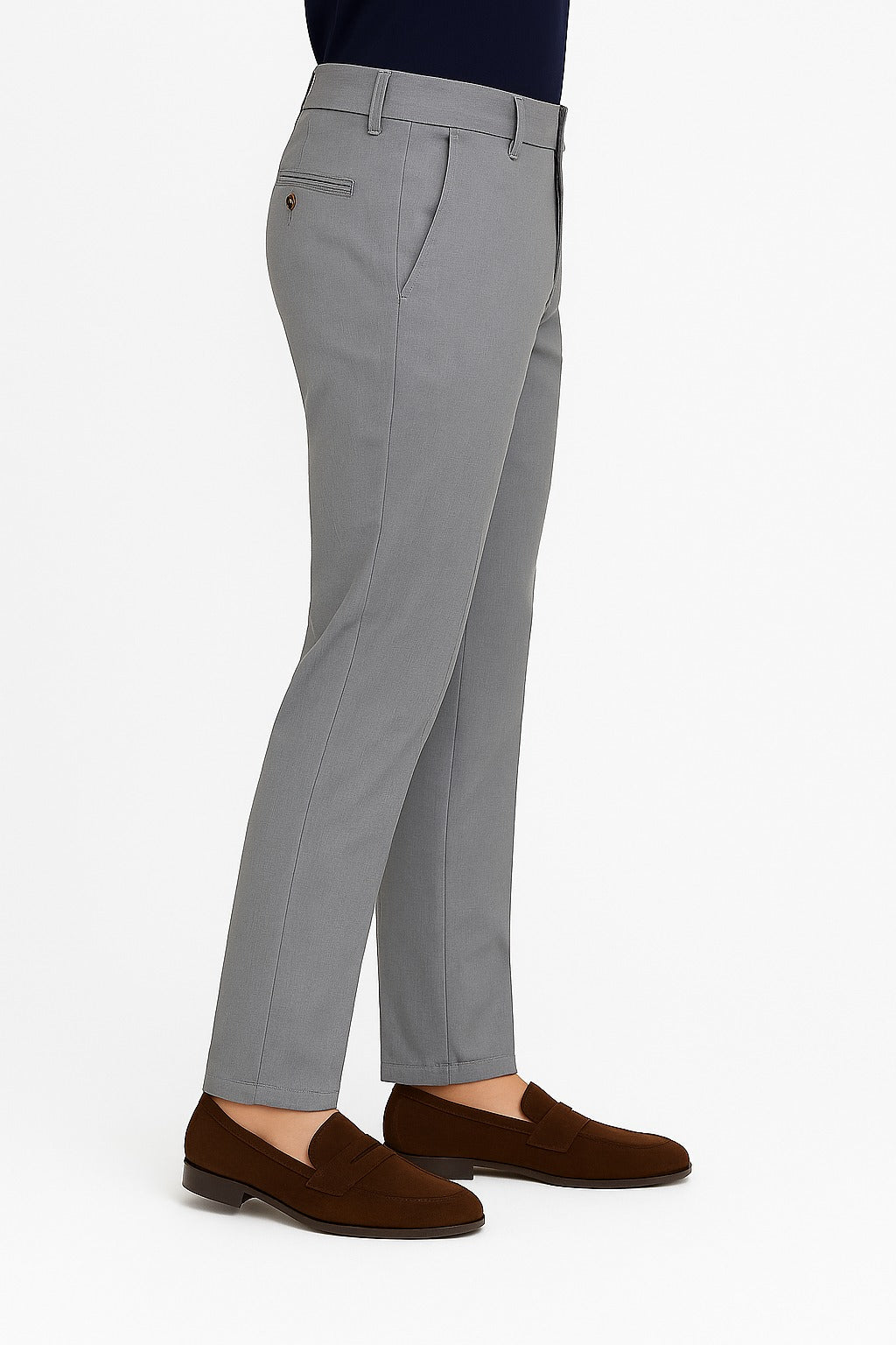 Men’s Steel gray Cotton Pant