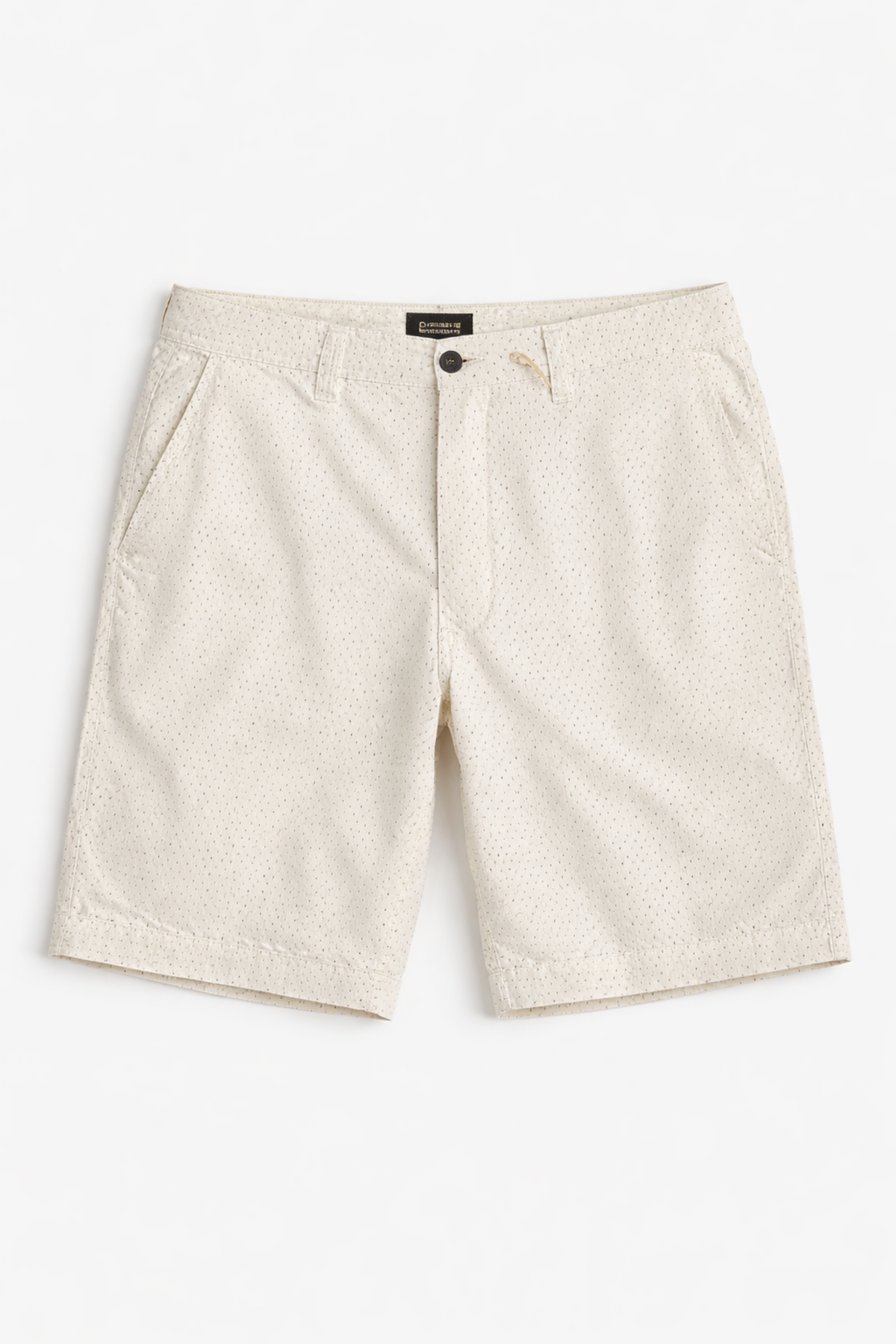 Mens Classic Cream Textured short