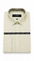 Men’s Light Green & White Check Formal Shirt