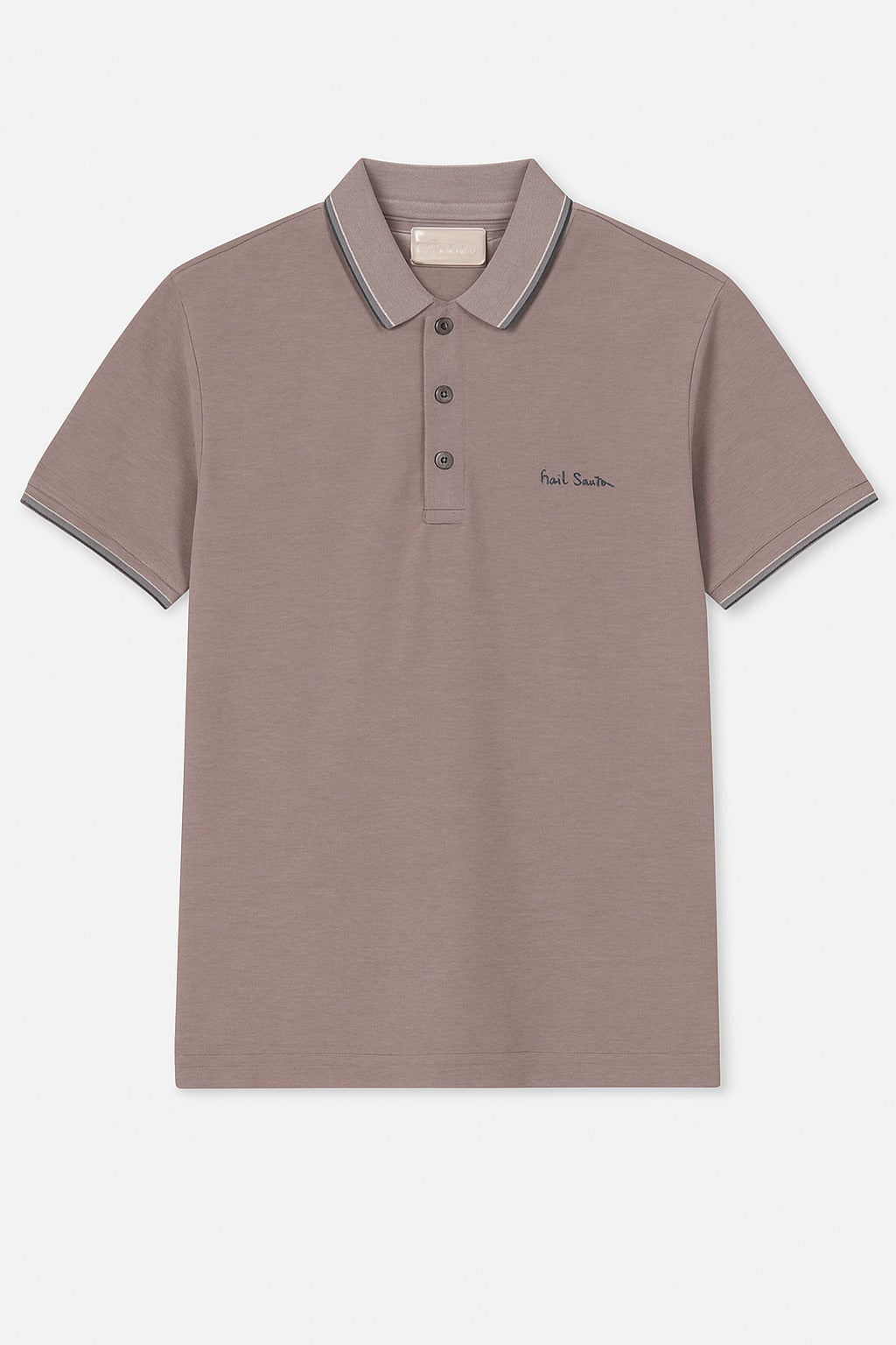 Men’s brown double shade polo Tee