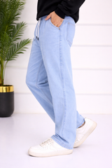 Men’s Light Blue Baggy Fit Denim Jeans