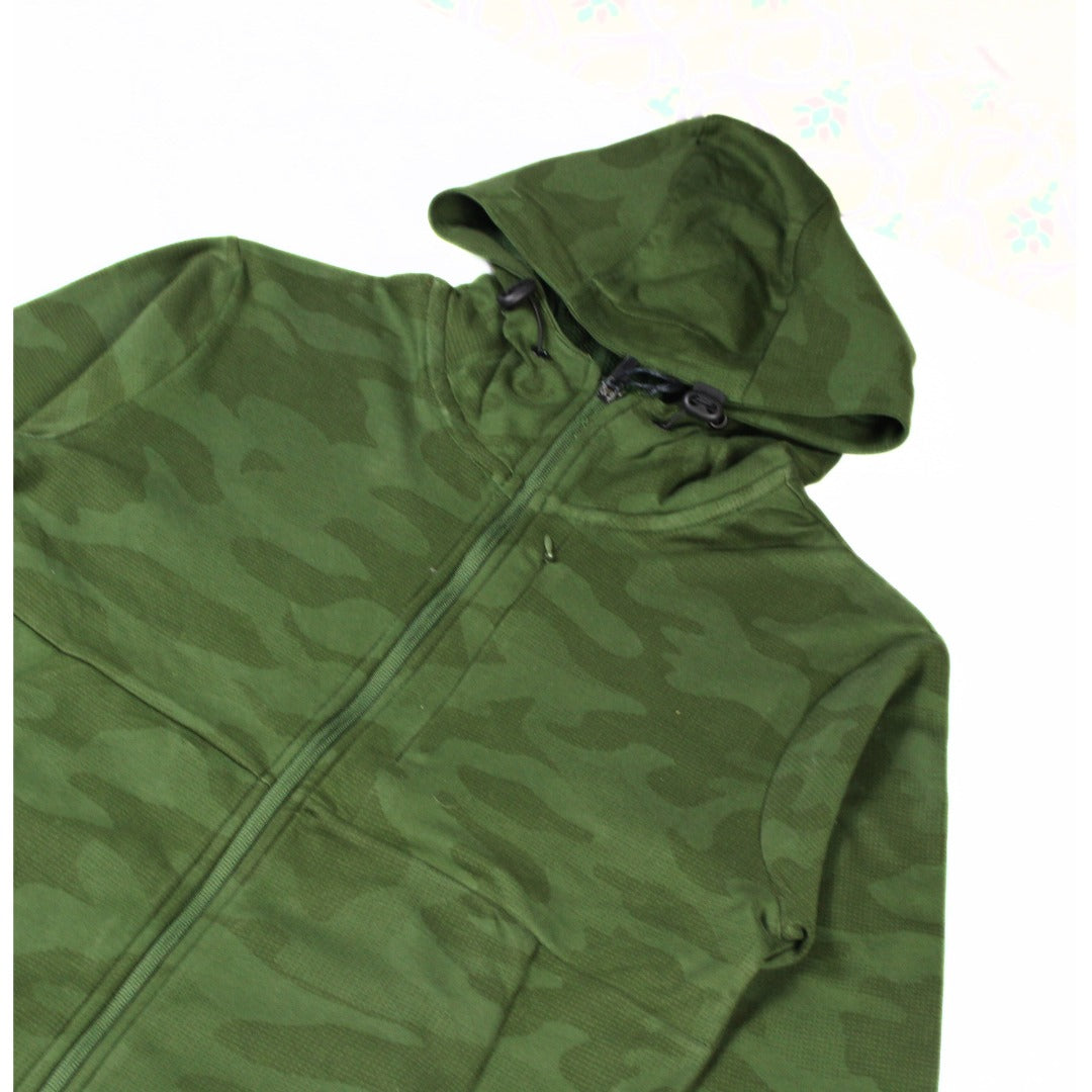 Mens commando green zipper