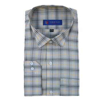 Men’s white and black checkered (oversized)formal shirt