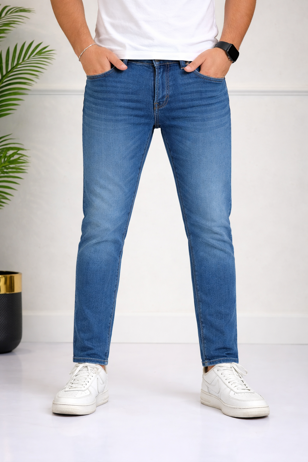 Men’s Mid Blue Denim Pant (Last Chance)