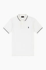 Men’s white Polo Embroided Polo Tee