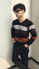 Mens imported gray lining sweater