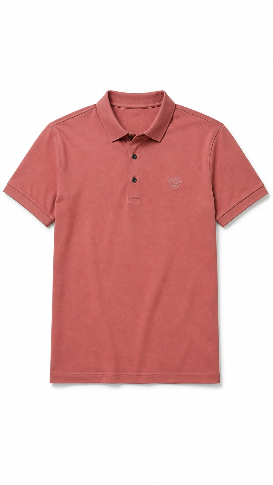 Mens Imported Pink Solid Polo Shirt