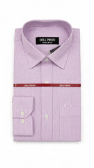 Men’s Light Purple & White Stripe Formal Shirt