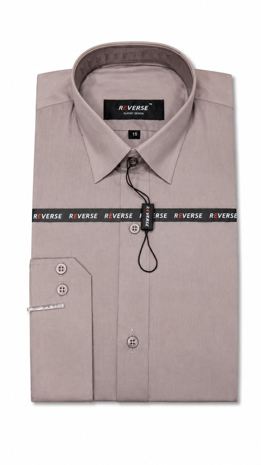 Men’s Stone Grey Formal Shirt