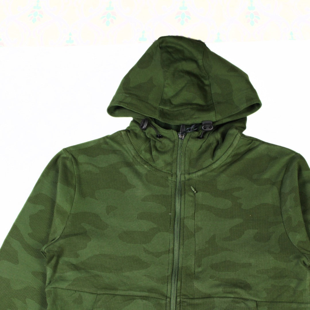 Mens commando green zipper