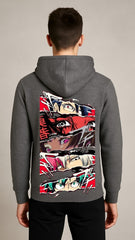 Men’s Anime Slash Fleece Hood