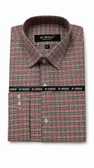 Men’s Brown Check Formal Shirt