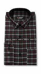 Men’s Black Red Check Formal Shirt