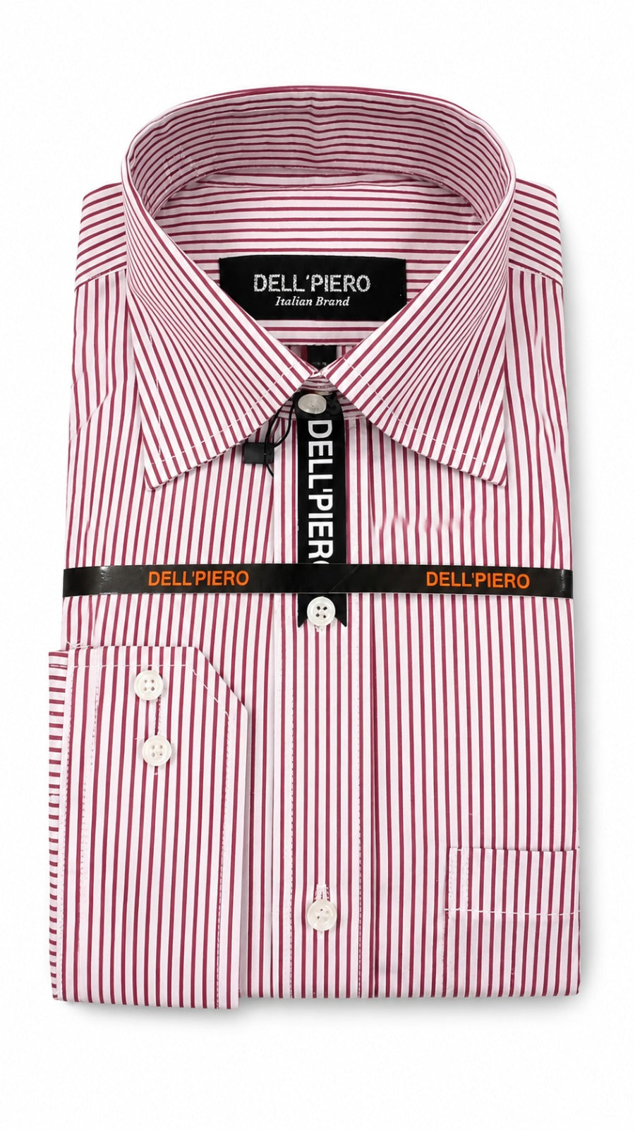 Men’s Maroon Stripe Lining Formal Shirt