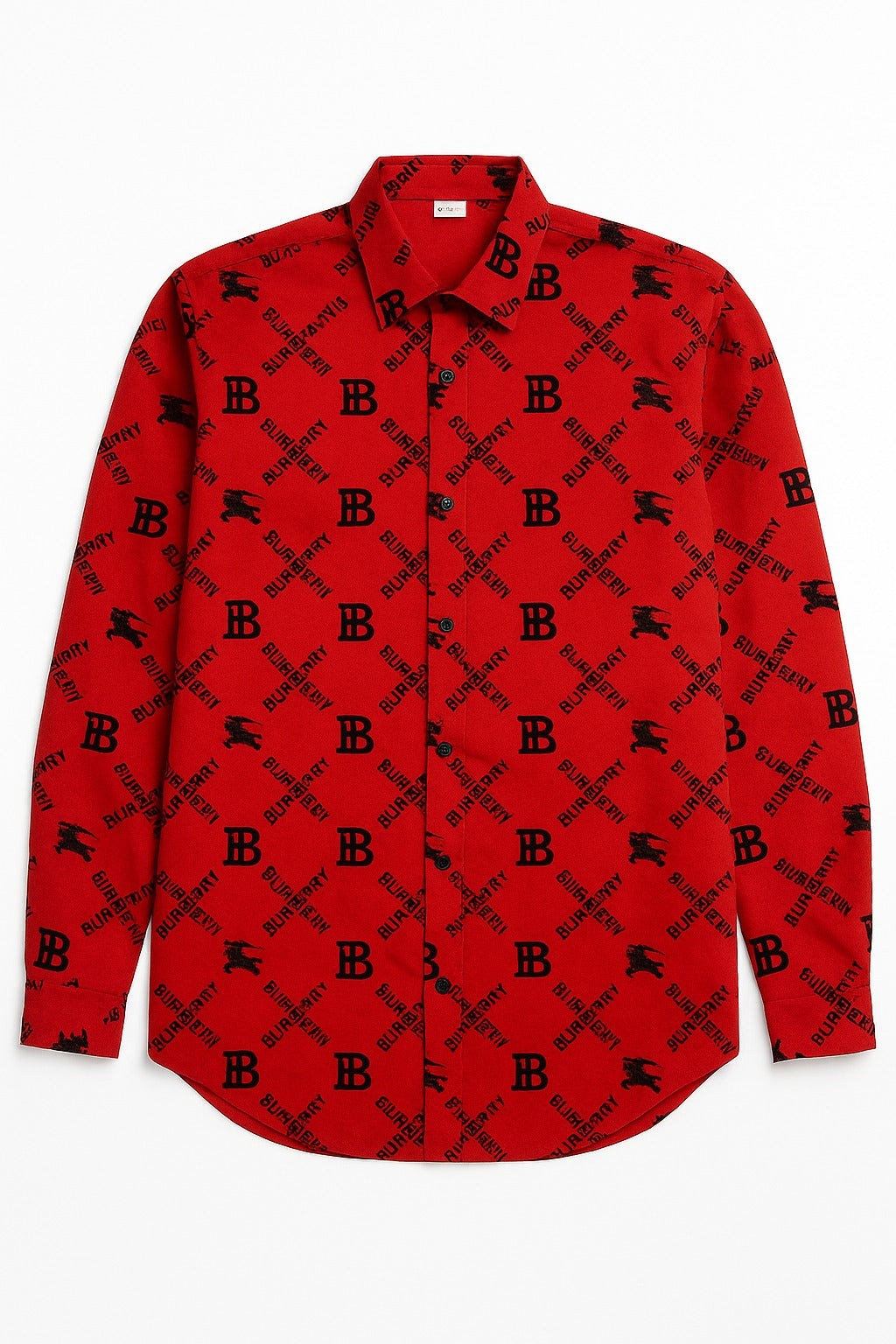 Men’s Imported Regal Pattern velvet emboss casual shirt