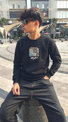 Mens Imported Rabbit Wool Sweater Black Marryland