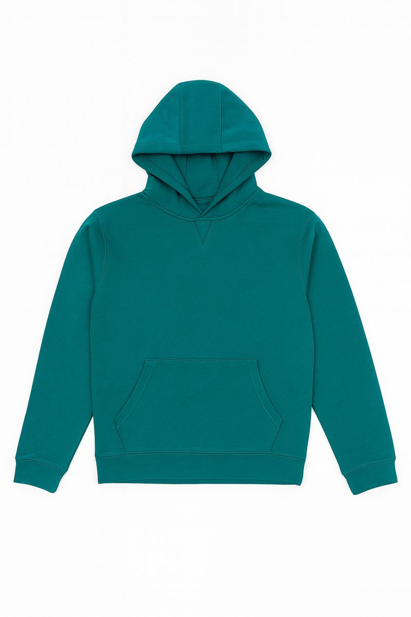 Mens sea green basic hoody