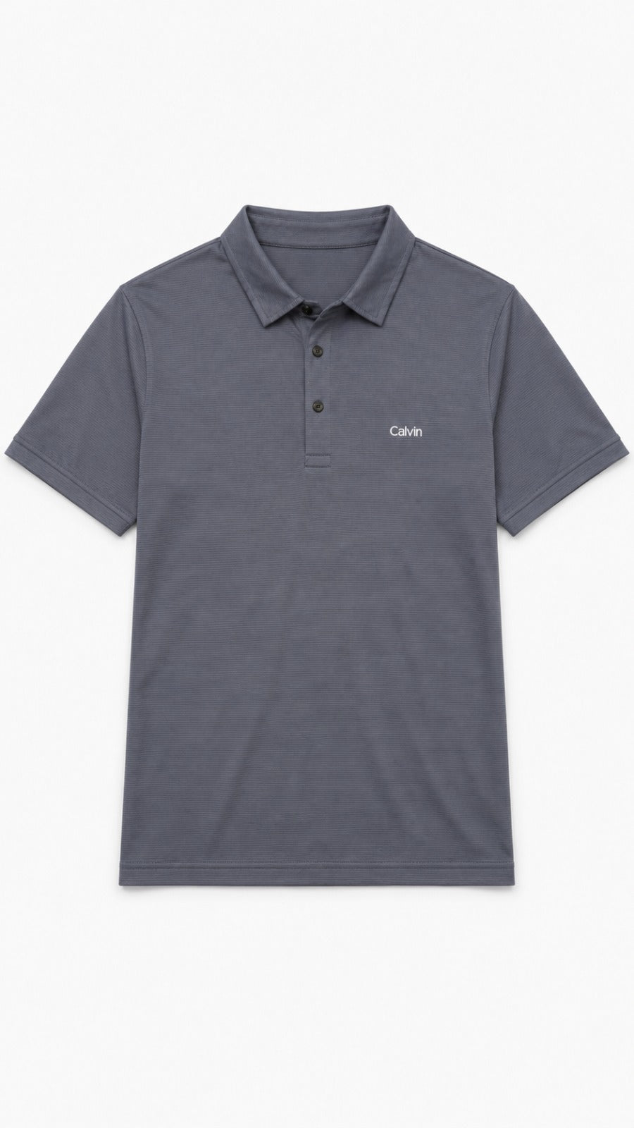 Men’s Charcoal Grey Embroidered Polo Shirt