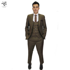 Men’s chocolate brown 3 piece