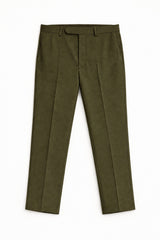 Mens Olive Green formal pant