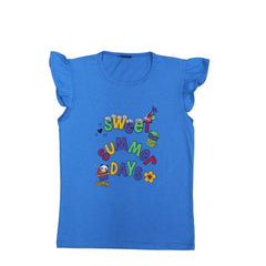 Girls blue summer days T-shirt