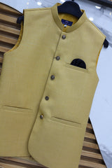 MENS CAMEL SUITING WAISTCOAT