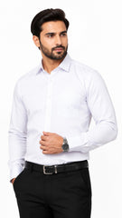 Men’s plain White Formal Shirt