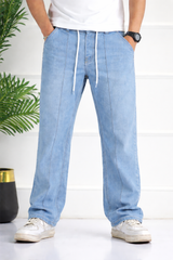 Men’s Light Blue Baggy Fit Denim Jeans