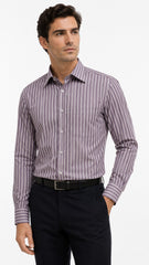 Men’s Purple Stripe Formal Shirt