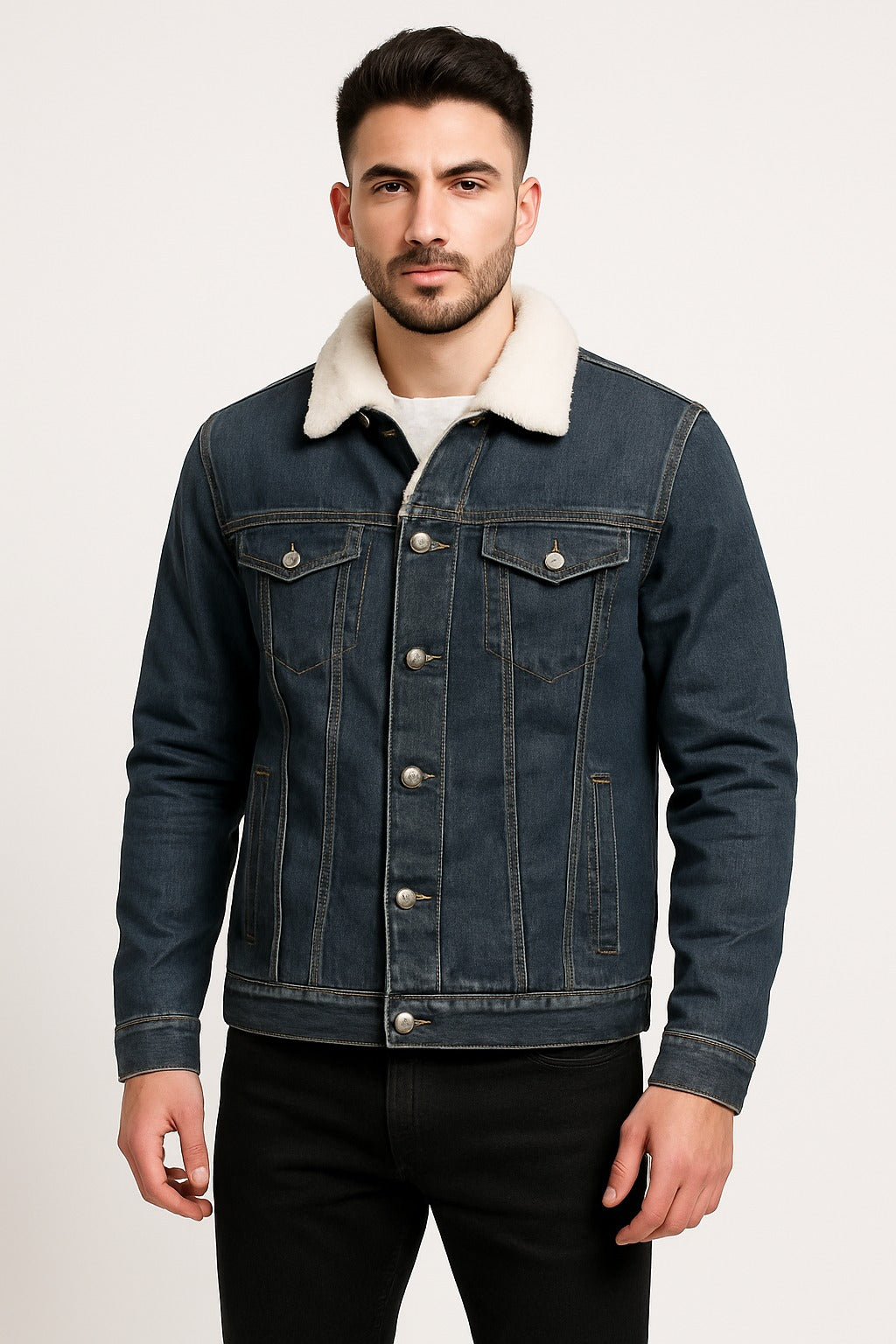 Men’s Imported Premium Sherpa Denim Jacket
