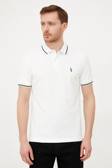 Men’s white Polo Embroided Polo Tee
