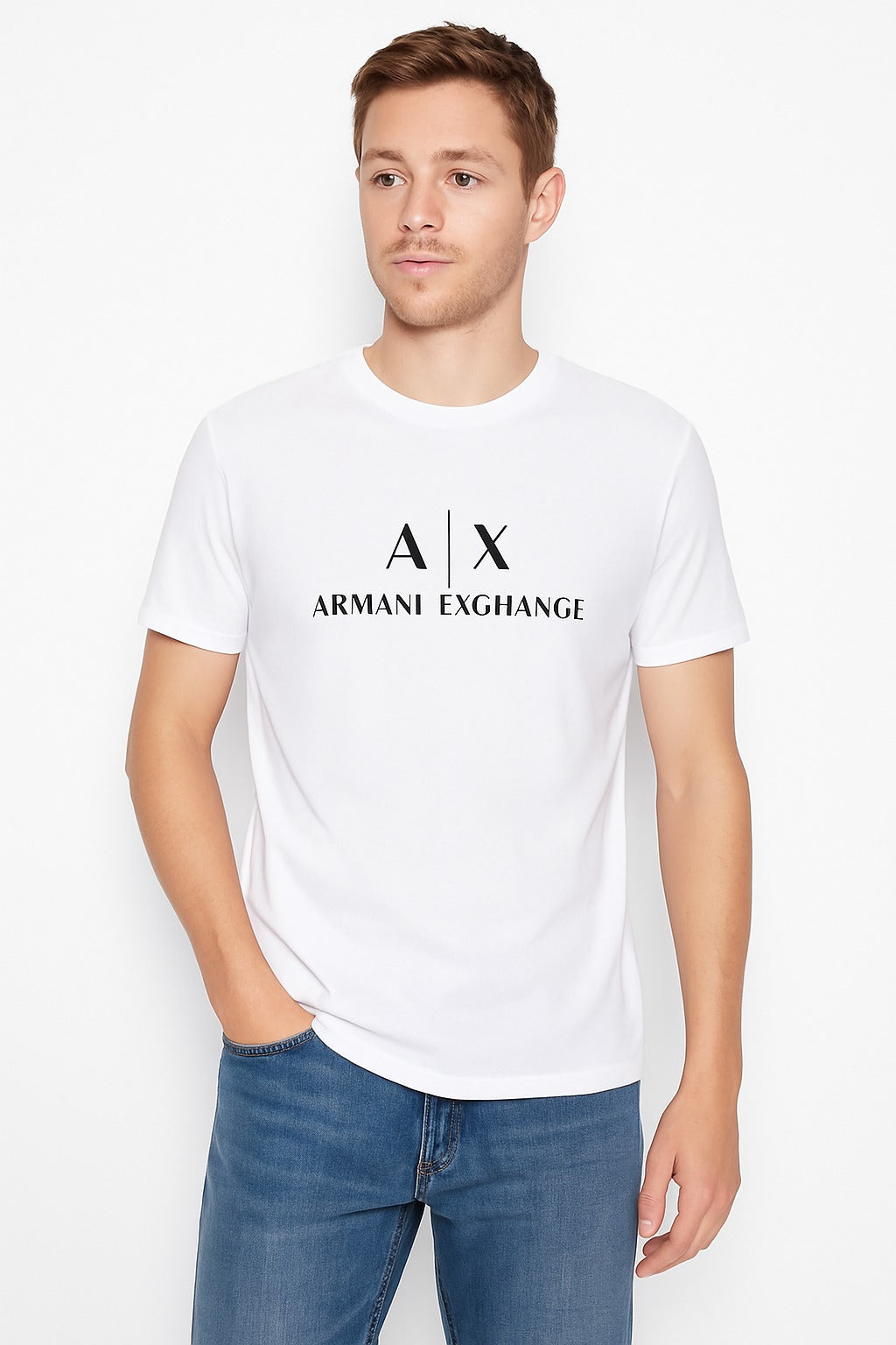 Men’s white Armani Tee