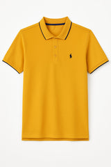 Men’s Mustard Oversized polo Tee